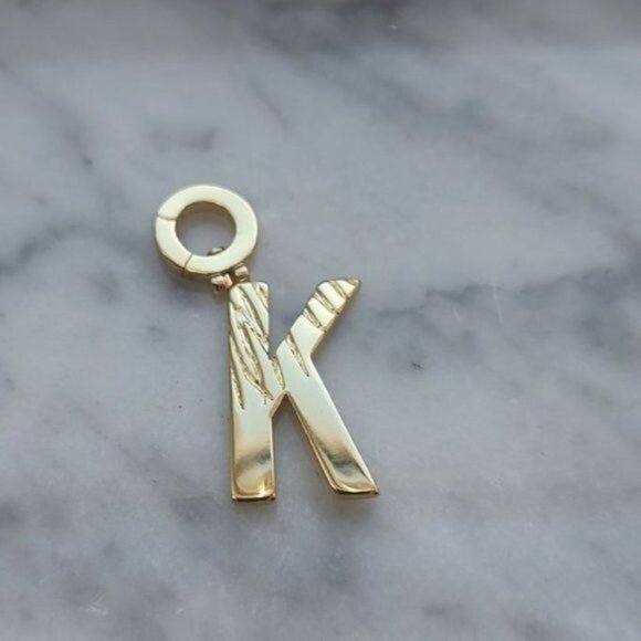 Gorjana Parker Charm Alphabet Initial K 18K Gold Plated - Picture 6 of 8